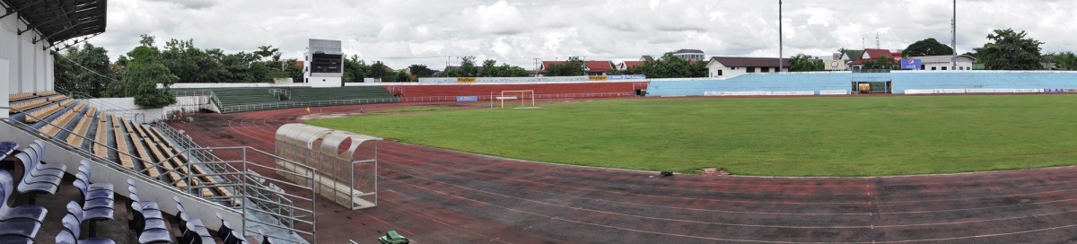 panorama of national stadium vientiane laos